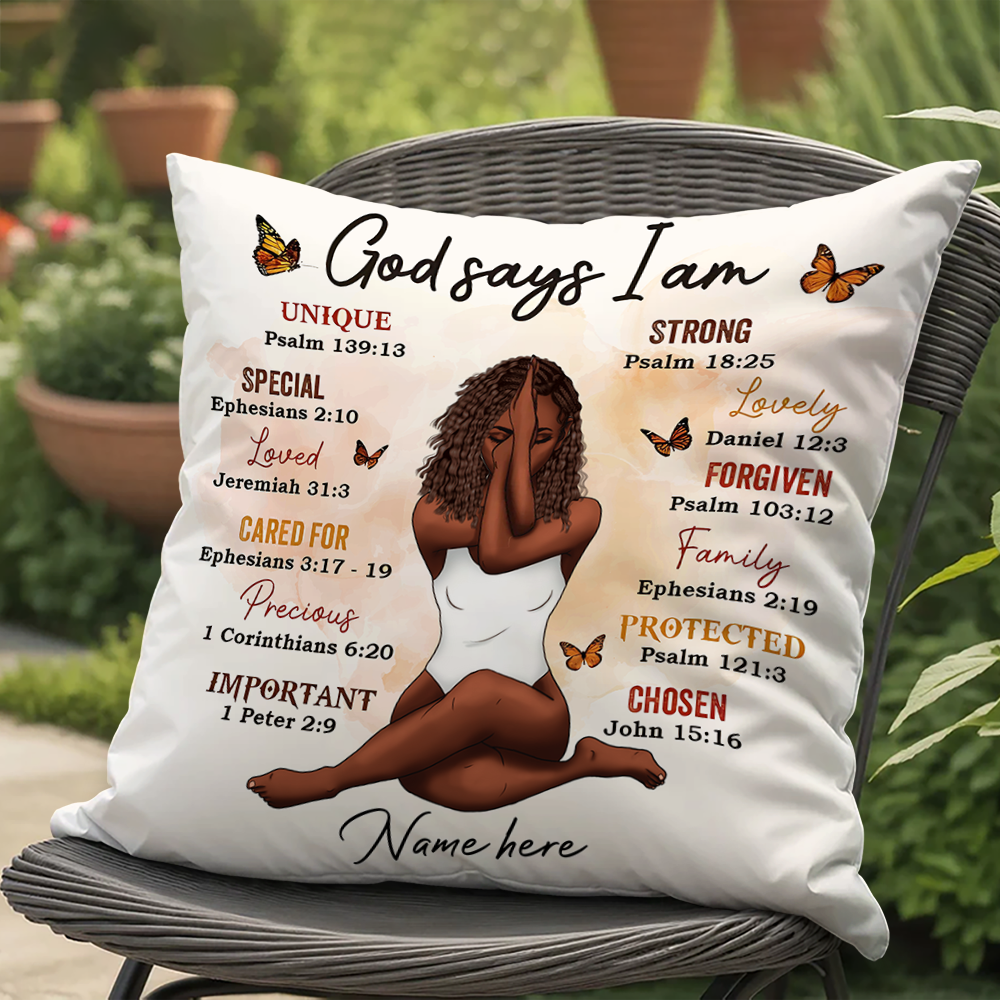 Custom Name and Appearance - Personalized Pillow - Gift for Yoga Lover