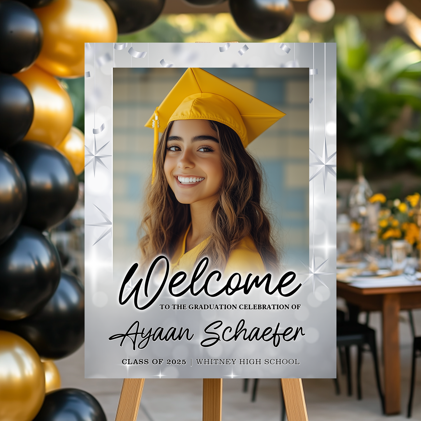 Personalized Grad Welcome Sign β Perfect Party Decoration