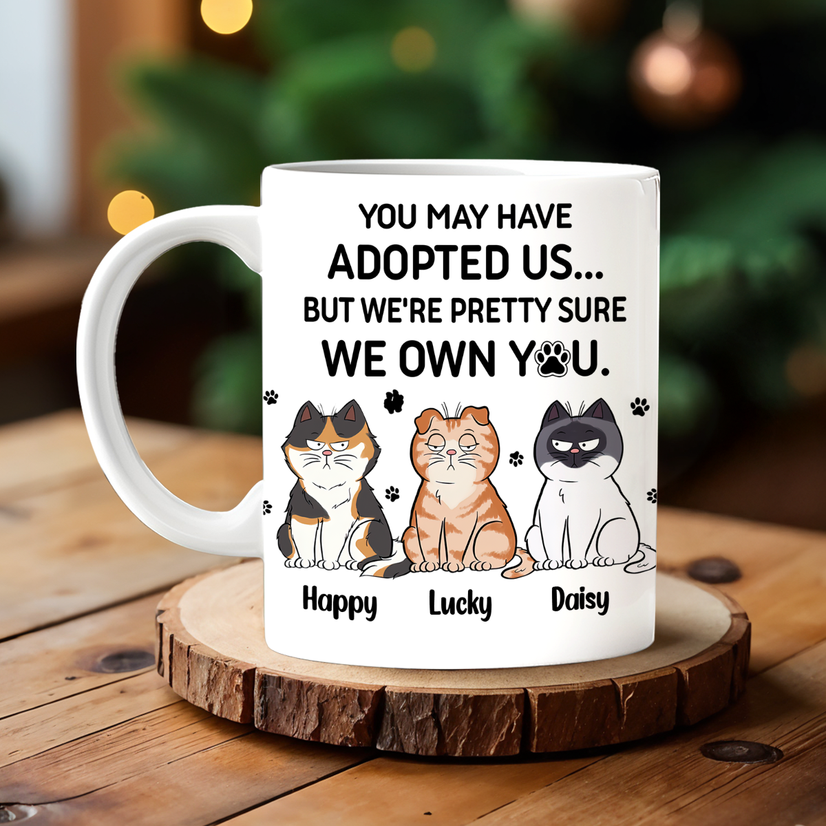 We Own You - Cat Lover Mug - Personalized Custom Mug