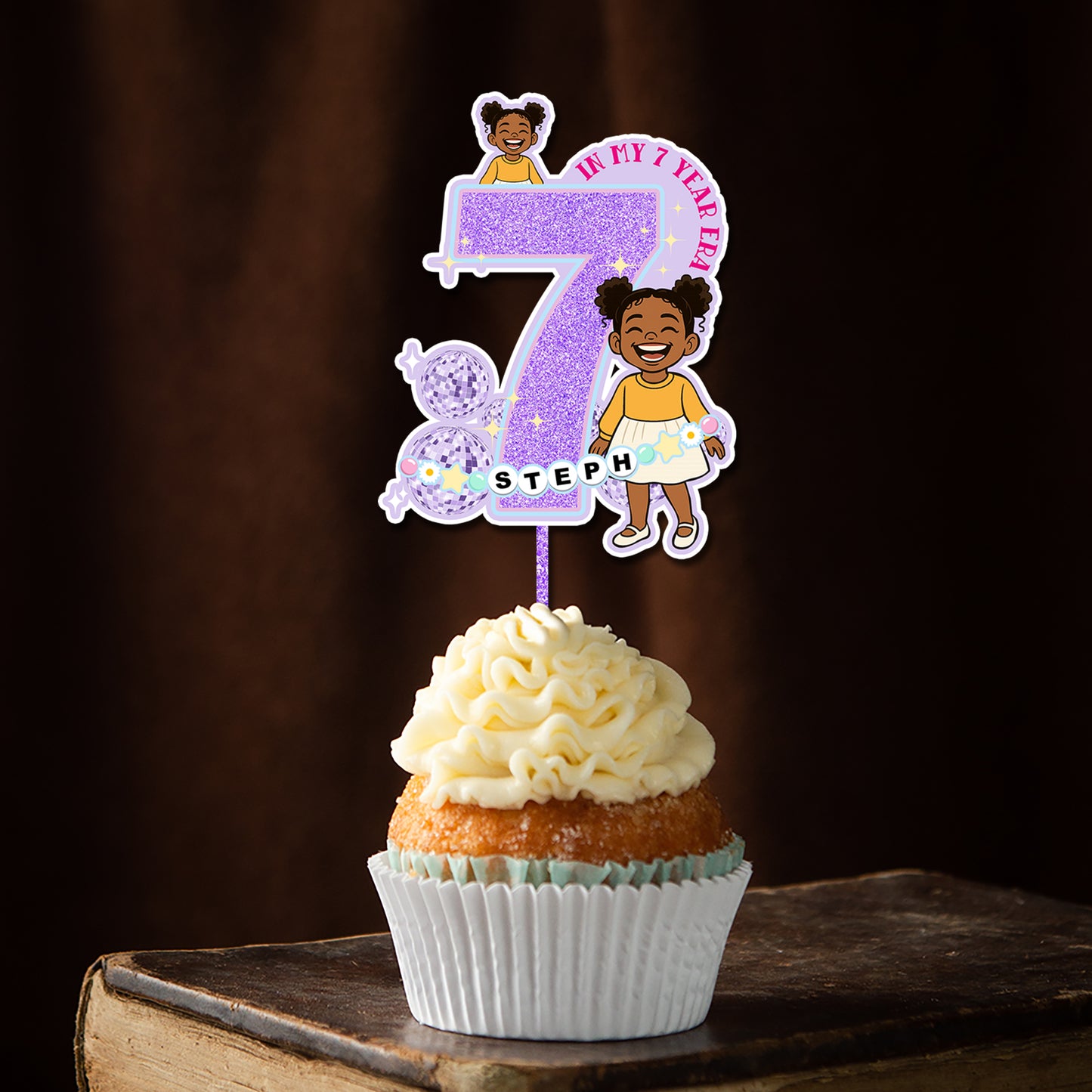 In My Birthday Era - Custom Birthday Party Face Cupcake Toppers, Graduation Decorations, Physical Product