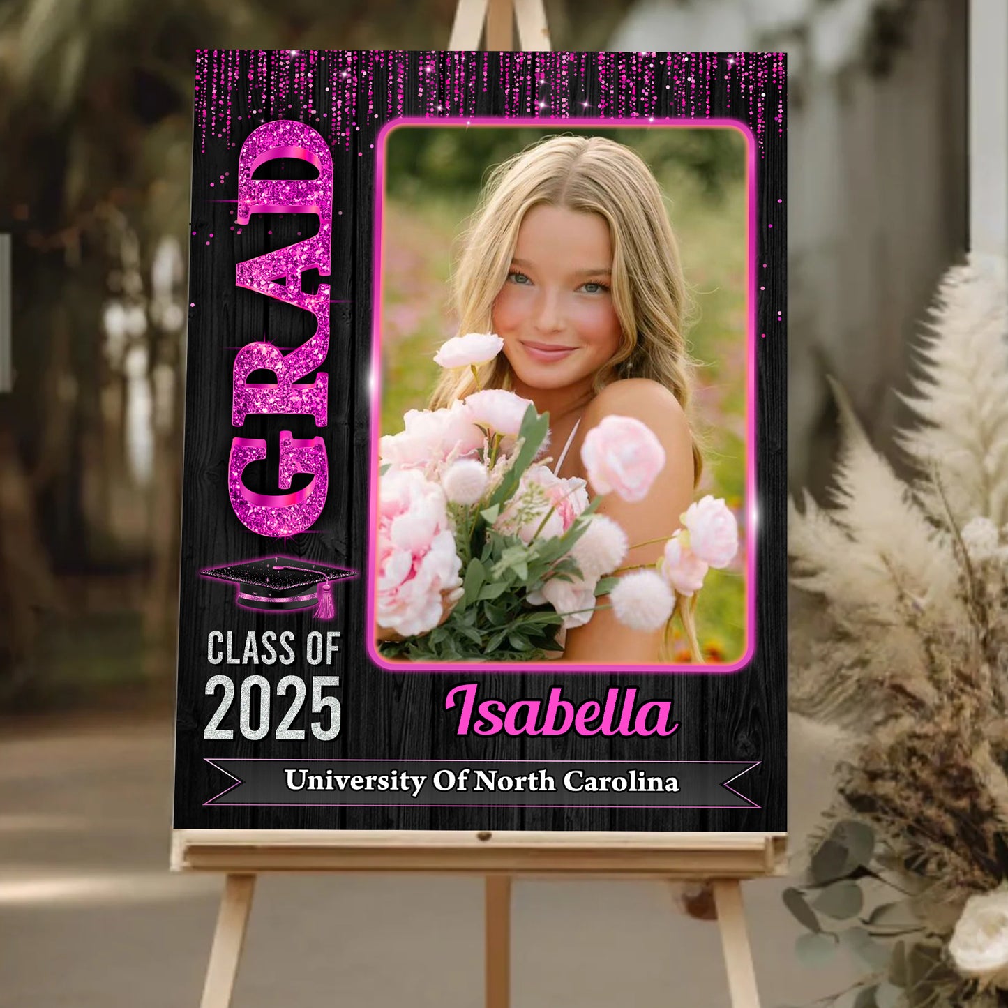 GRAD Class of 2025 Welcome Sign Personalized Graduation Welcome Sign