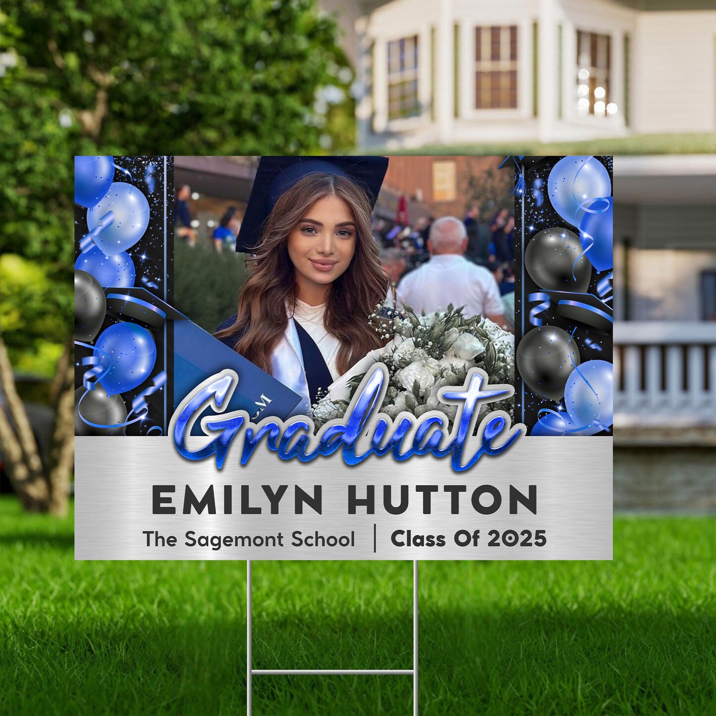 Graduate Class Of 2025 Lawn Sign Personalized Graduation Lawn Sign, Graduation Gift, , Graduation Decor