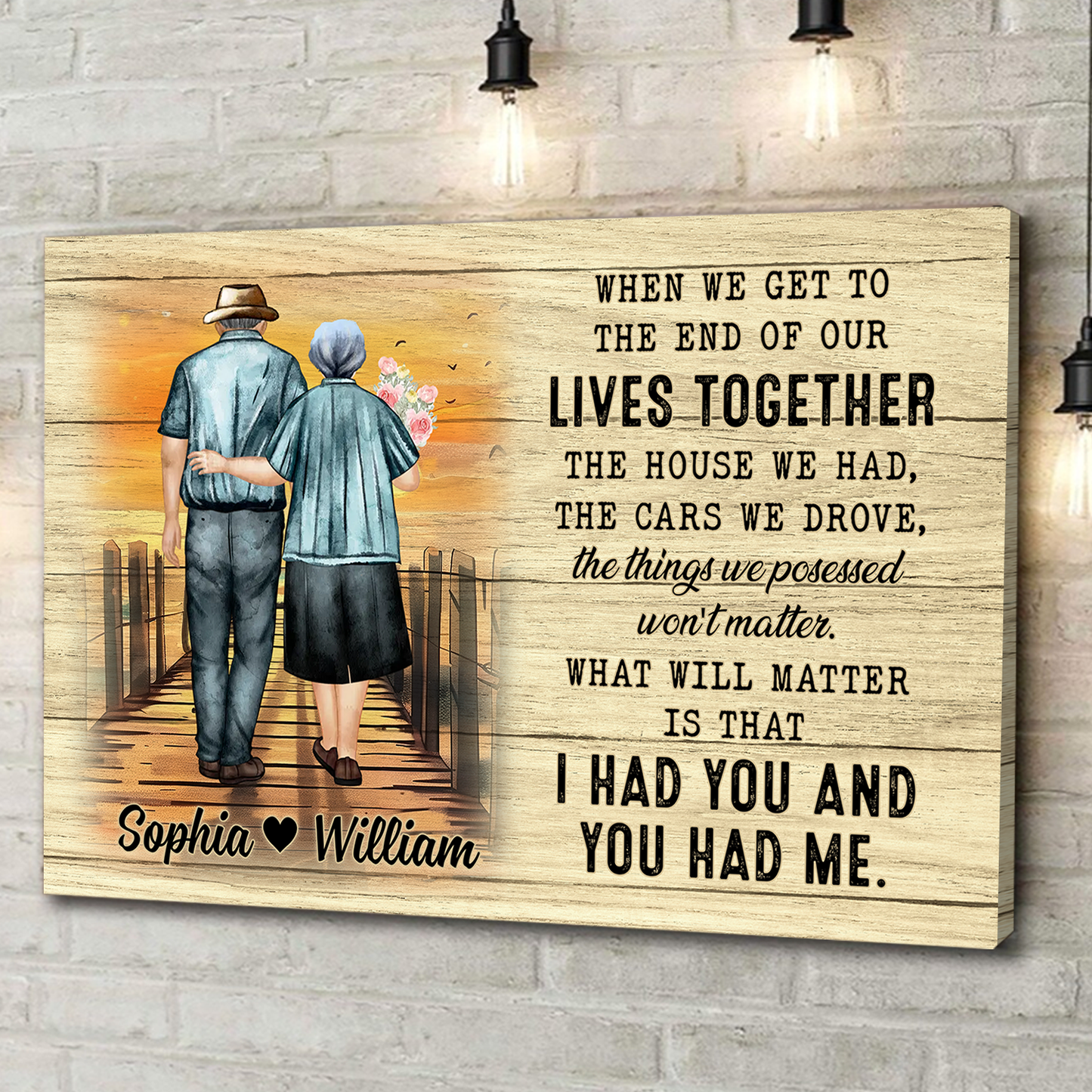 I Had You - Personalized Custom Photo Horizontal Canvas - Gift For Husband Wife, Anniversary