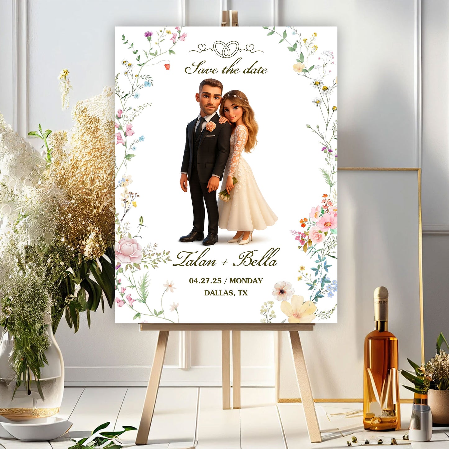 Save The Date - Wedding Law Sign - Custom Name and Photo Wedding Law Sign
