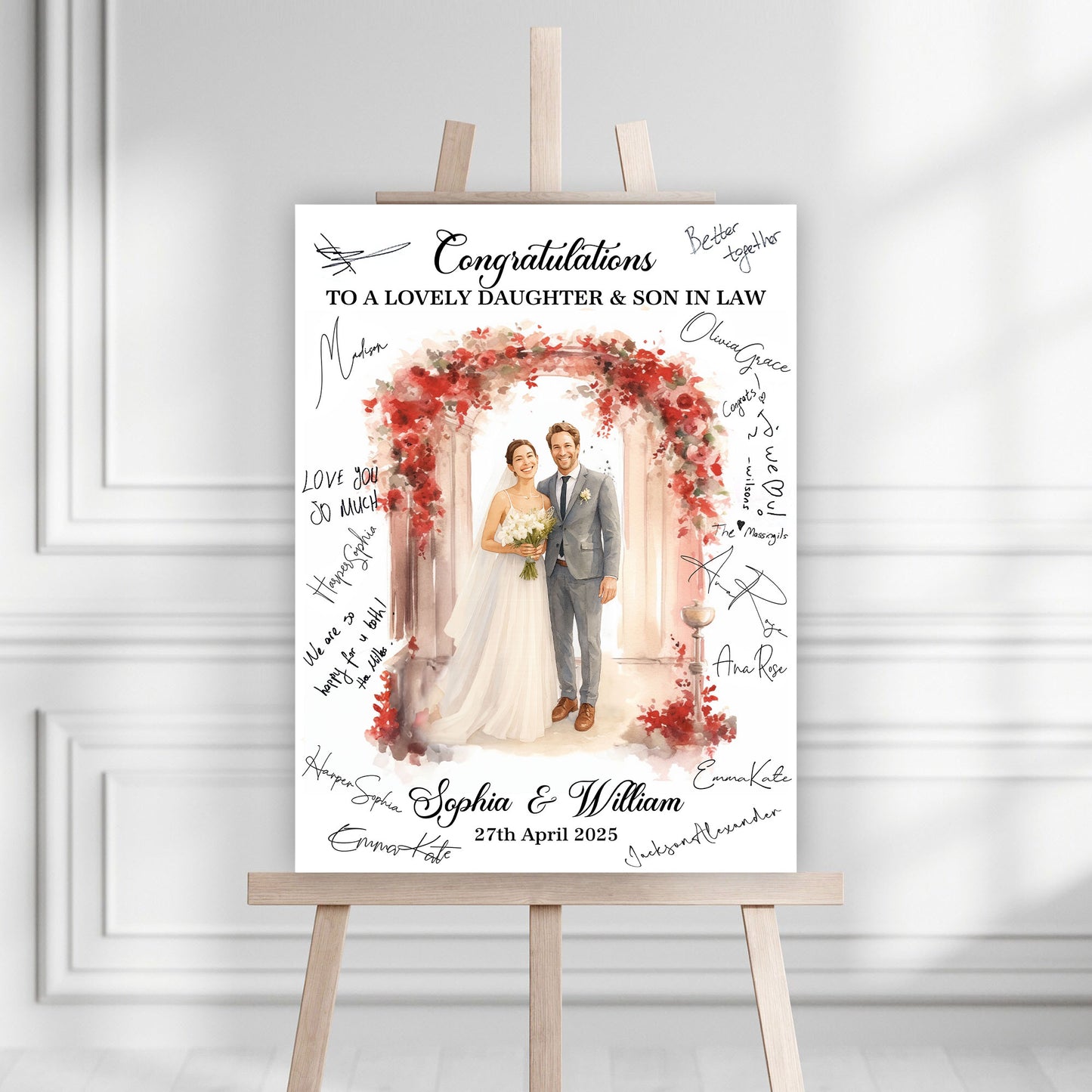 Wedding Law Sign - Custom Name and Photo Wedding Law Sign