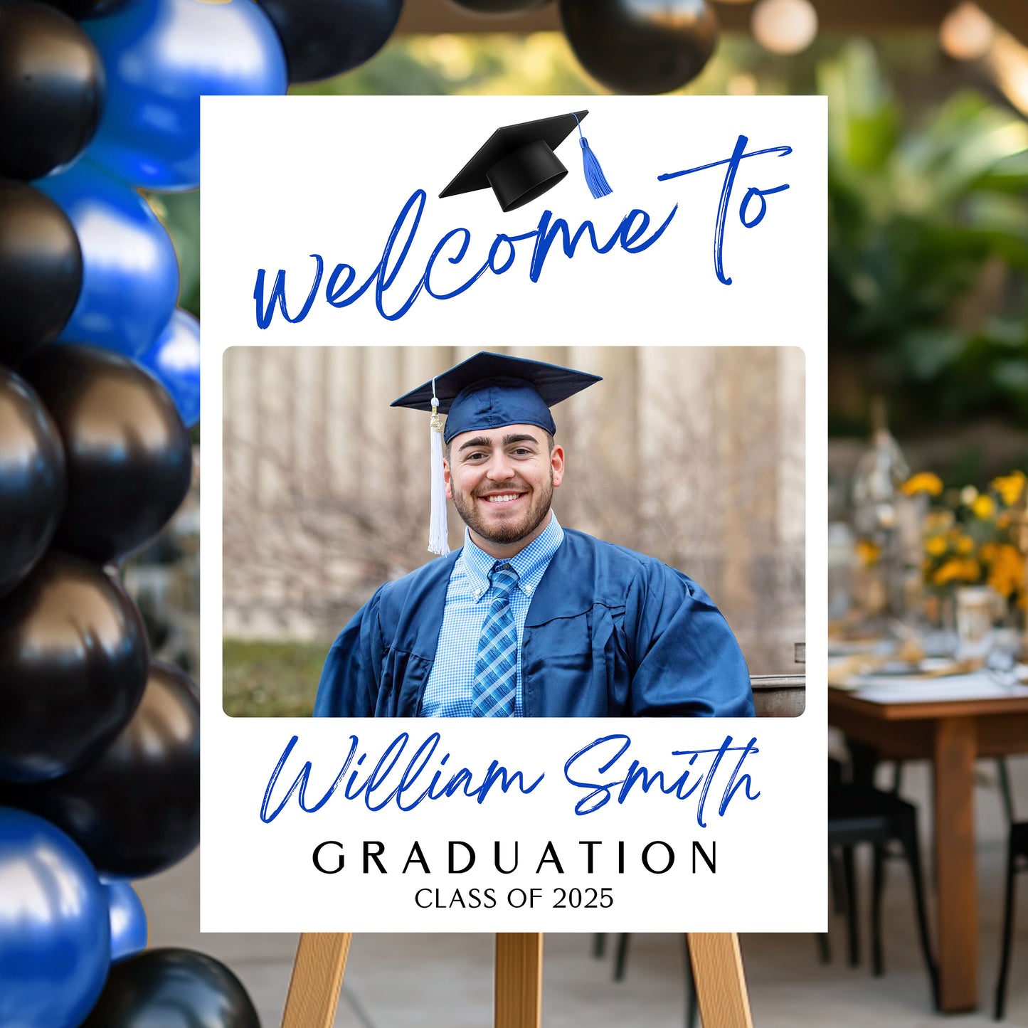 Custom Graduation Welcome Sign β Celebrate Your Class of 2025 Graduate in Style