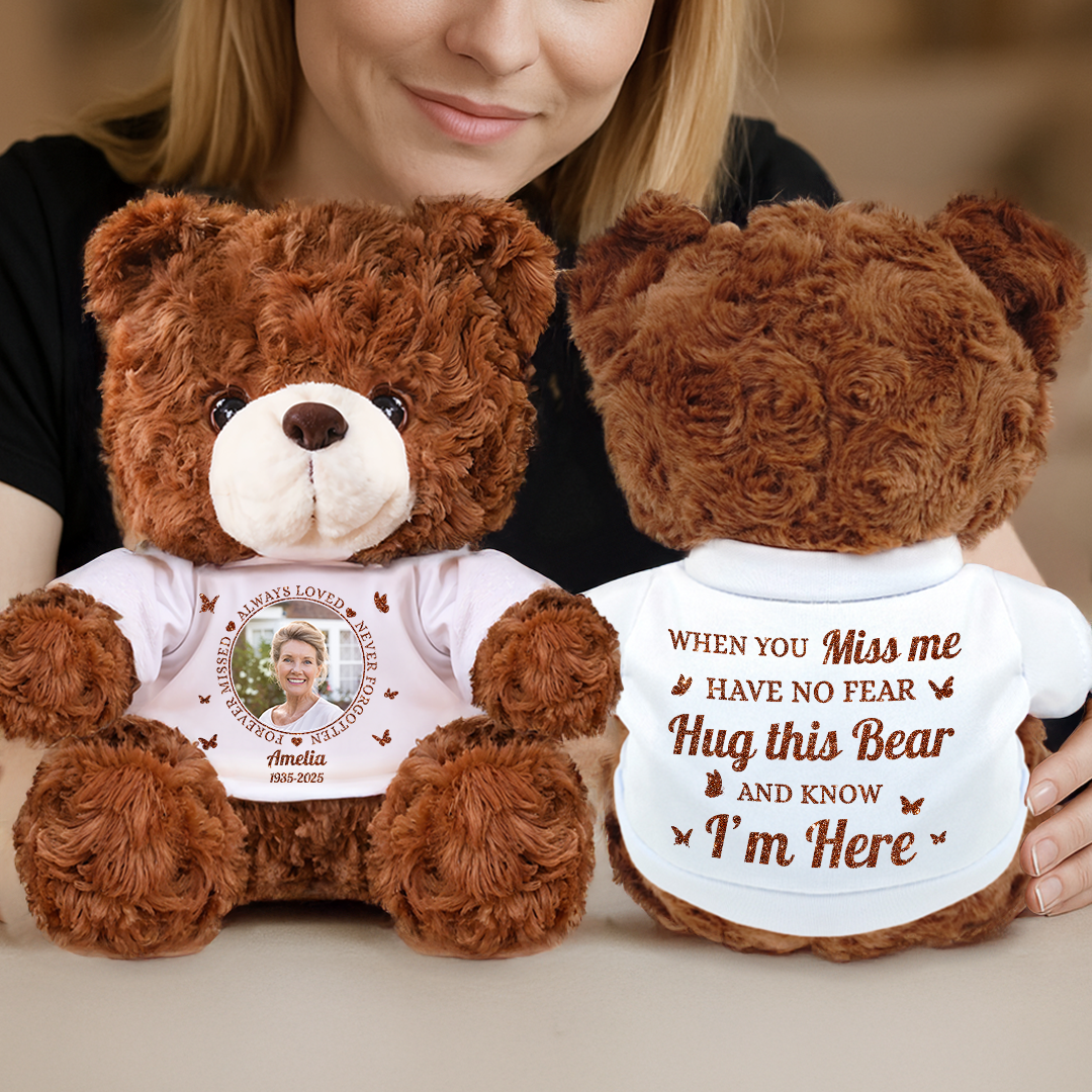 Forever Missed - Personalized Memorial Bear Plush - Memorial Gift