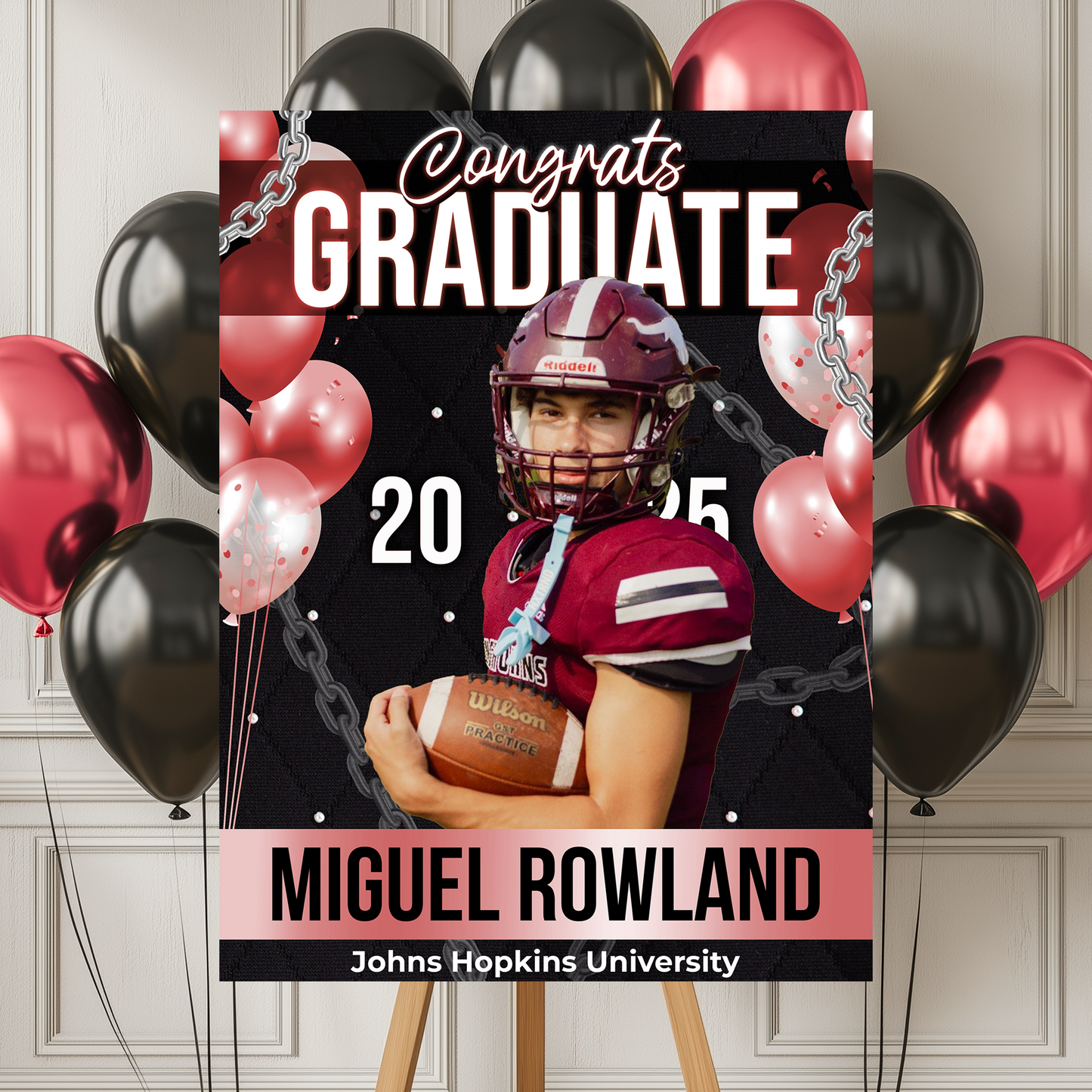 A Warm Welcome to Your Graduation Celebration Personalized Congrats Graduate 2025 Welcome Sign