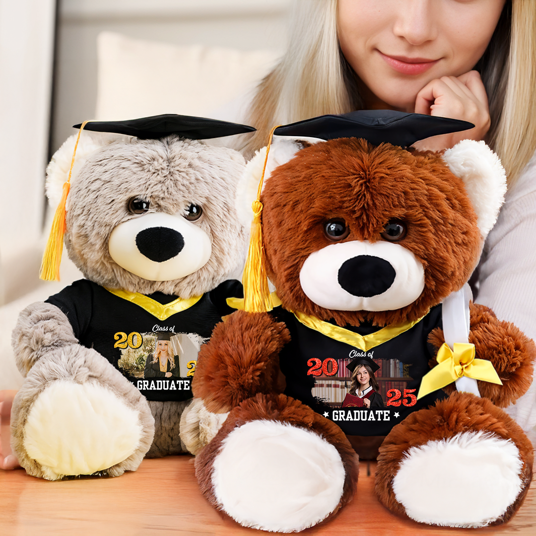 Class Of 2025 Graduate - Personalized Graduation Teddy Bear β Custom Gift For 2025 Graduates