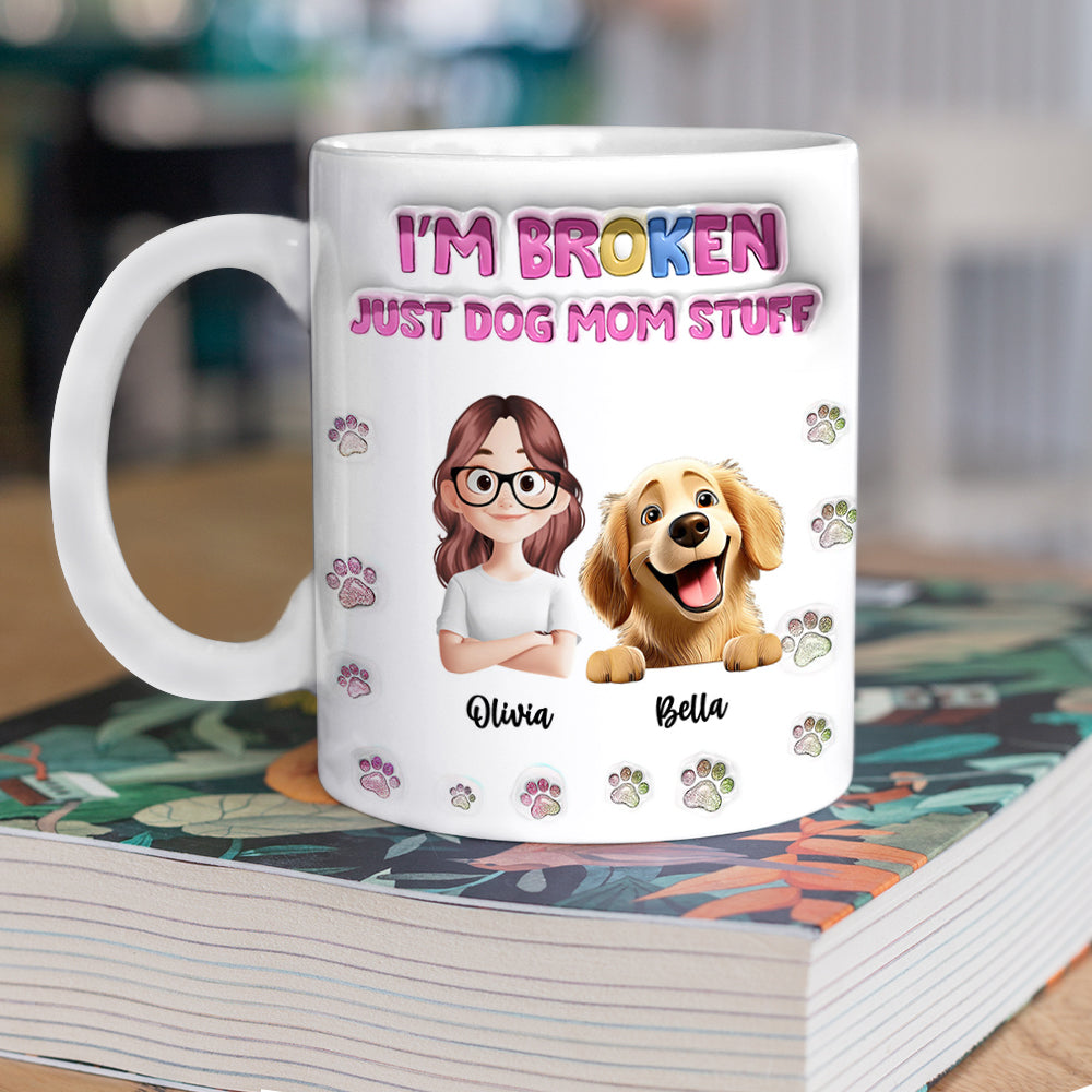 Just Dog Mom Stuff - Pet Lover Gift - Personalized Custom Mug