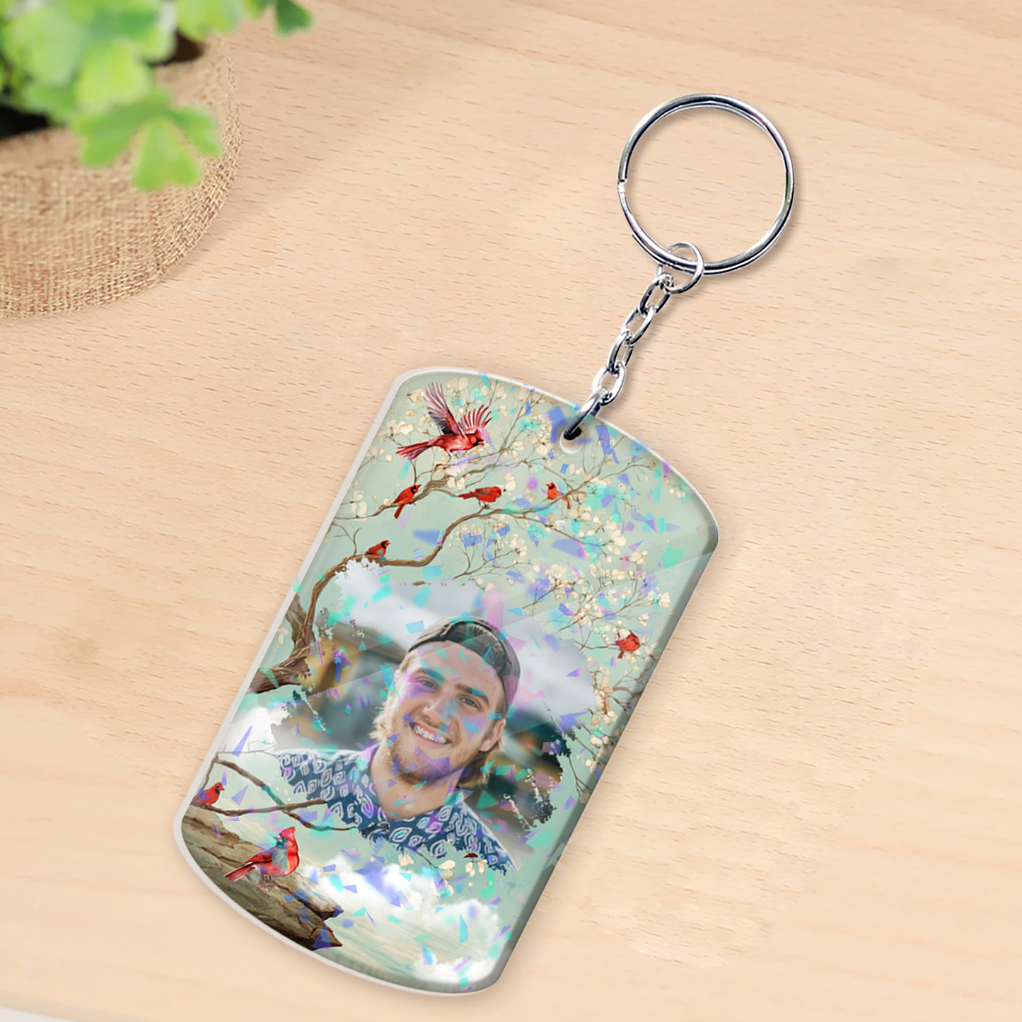Custom Photo I'll Carry You Personalized Keychain - Memorial Gift For Family