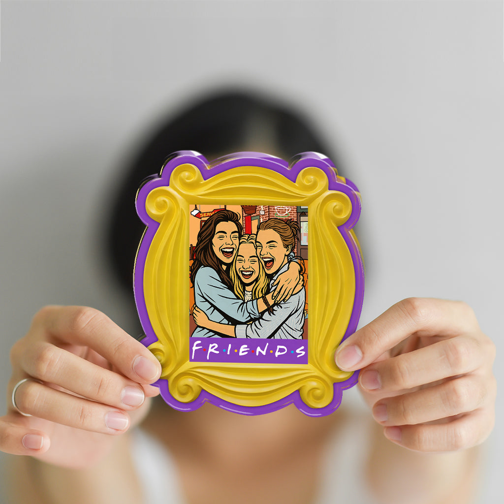 Friends - Custom Photo and Name Gift - Custom Shape Acrylic Block Plaque