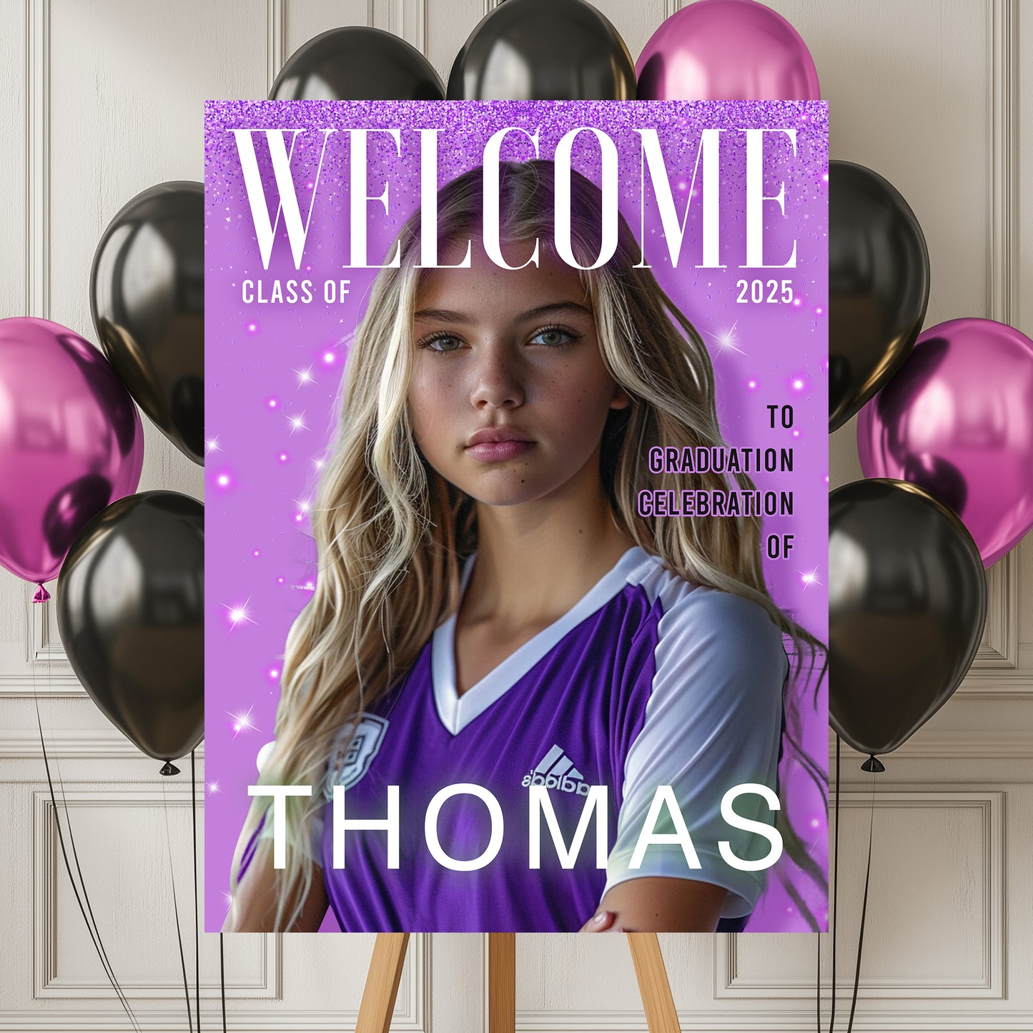 Personalized Graduation Party Welcome Sign – Welcome To The Celebration Of - Class Of 2025