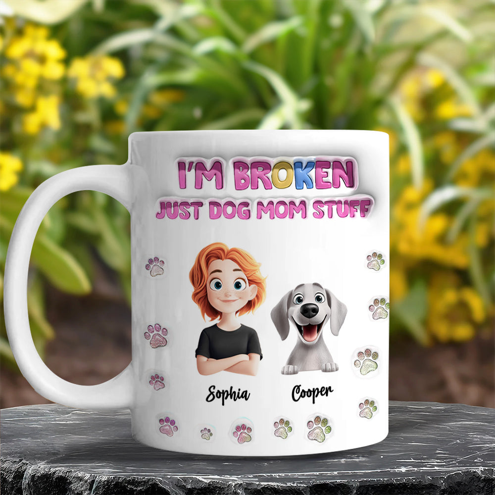 Just Dog Mom Stuff - Pet Lover Gift - Personalized Custom Mug