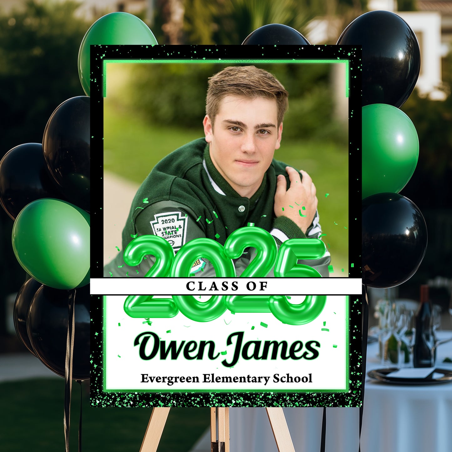 Personalized Grad Law Sign β Custom Name, School & Photo for Class of 2025