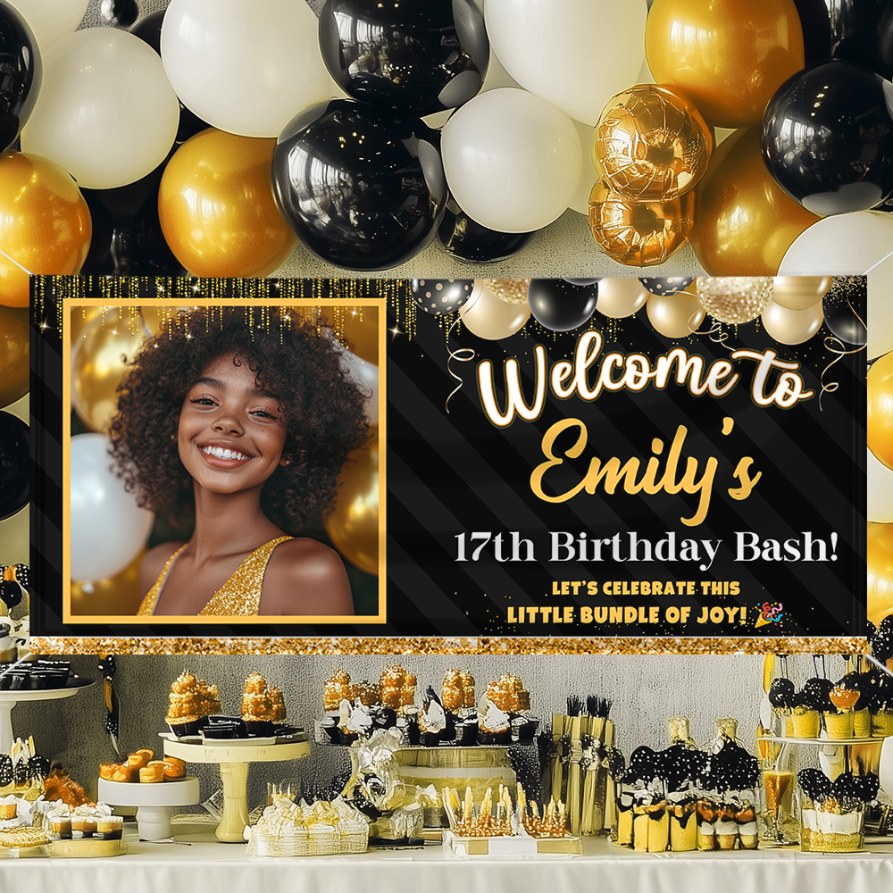 Personalized Birthday Party Banner – Happy Birthday Sign For Party