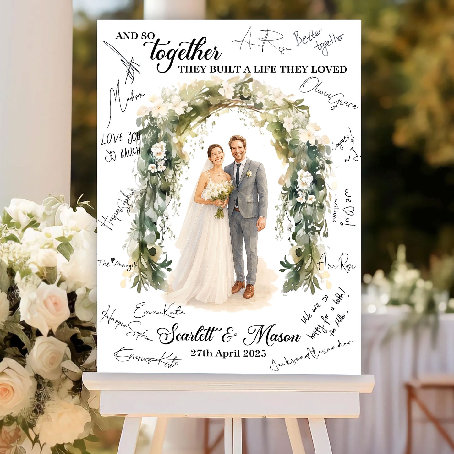 Wedding Law Sign - Custom Name and Photo Wedding Law Sign