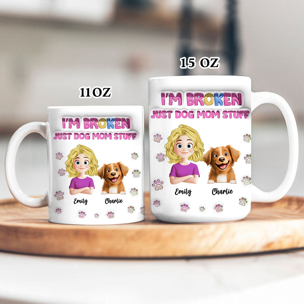 Just Dog Mom Stuff - Pet Lover Gift - Personalized Custom Mug