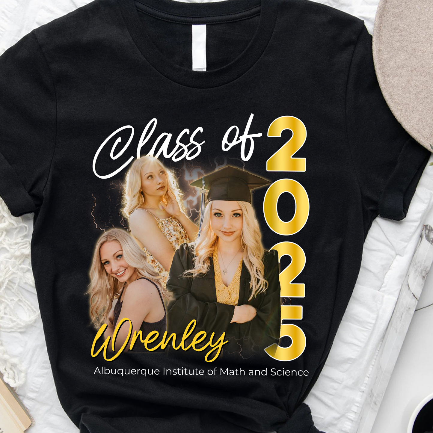 Class Of 2025 Custom Graduation Shirt Personalized Photo T-shirt, Graduation Gift