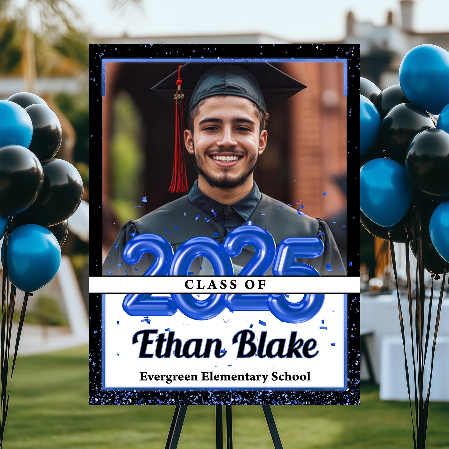 Personalized Grad Law Sign β Custom Name, School & Photo for Class of 2025