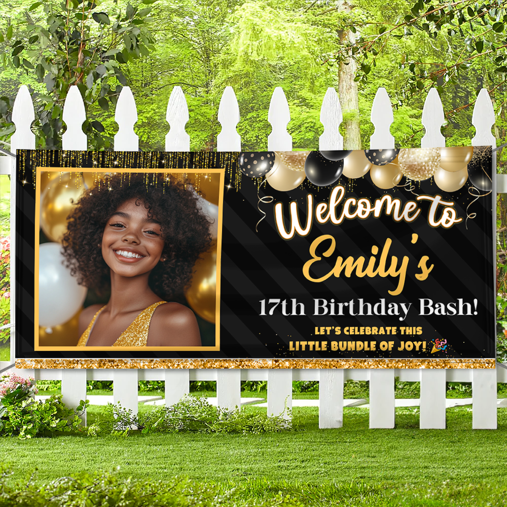 Personalized Birthday Party Banner – Happy Birthday Sign For Party
