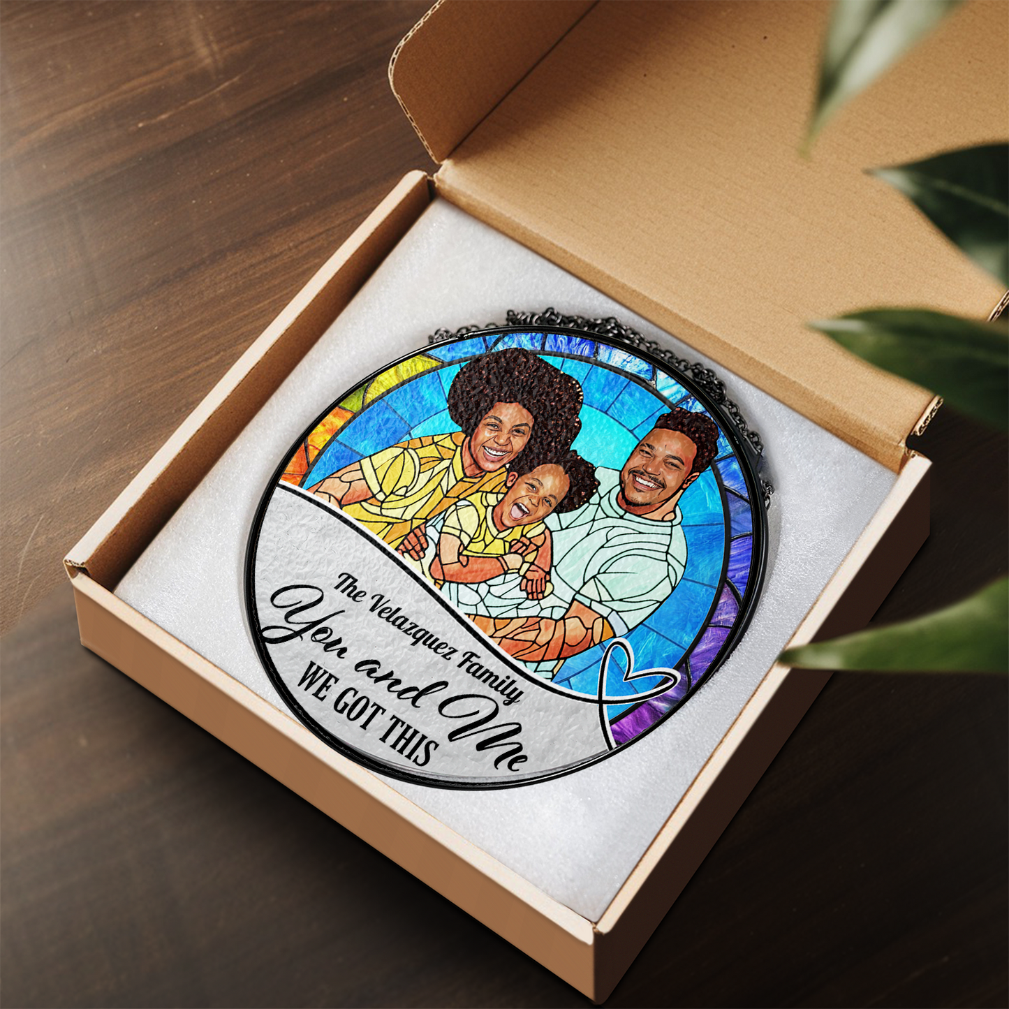 You and Me We got this - Personalized Couple Name and Photo Gift - Custom Shape Acrylic Block Plaque