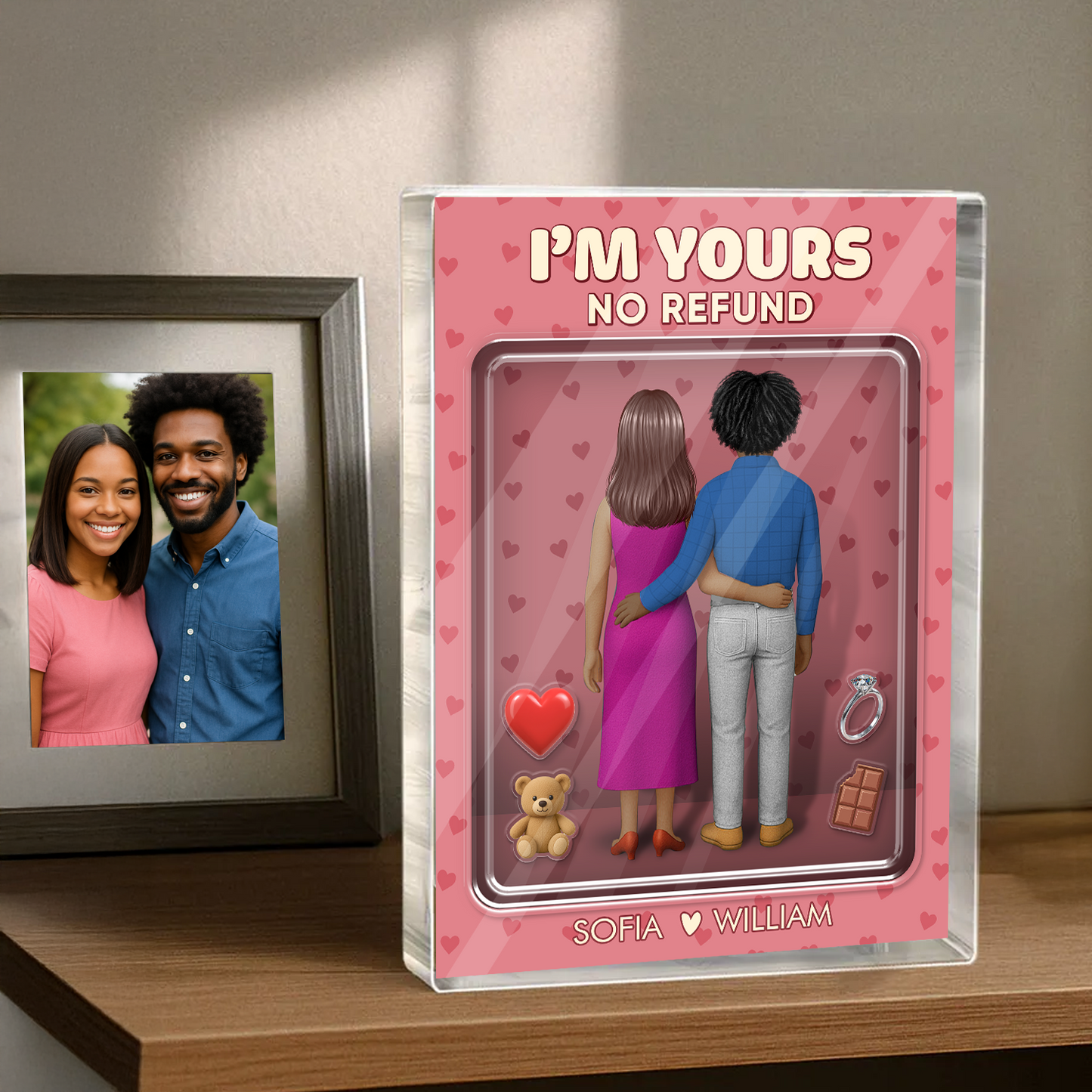 You & Me We Got This - Custom Figure Personalized Acrylic Block Plaque