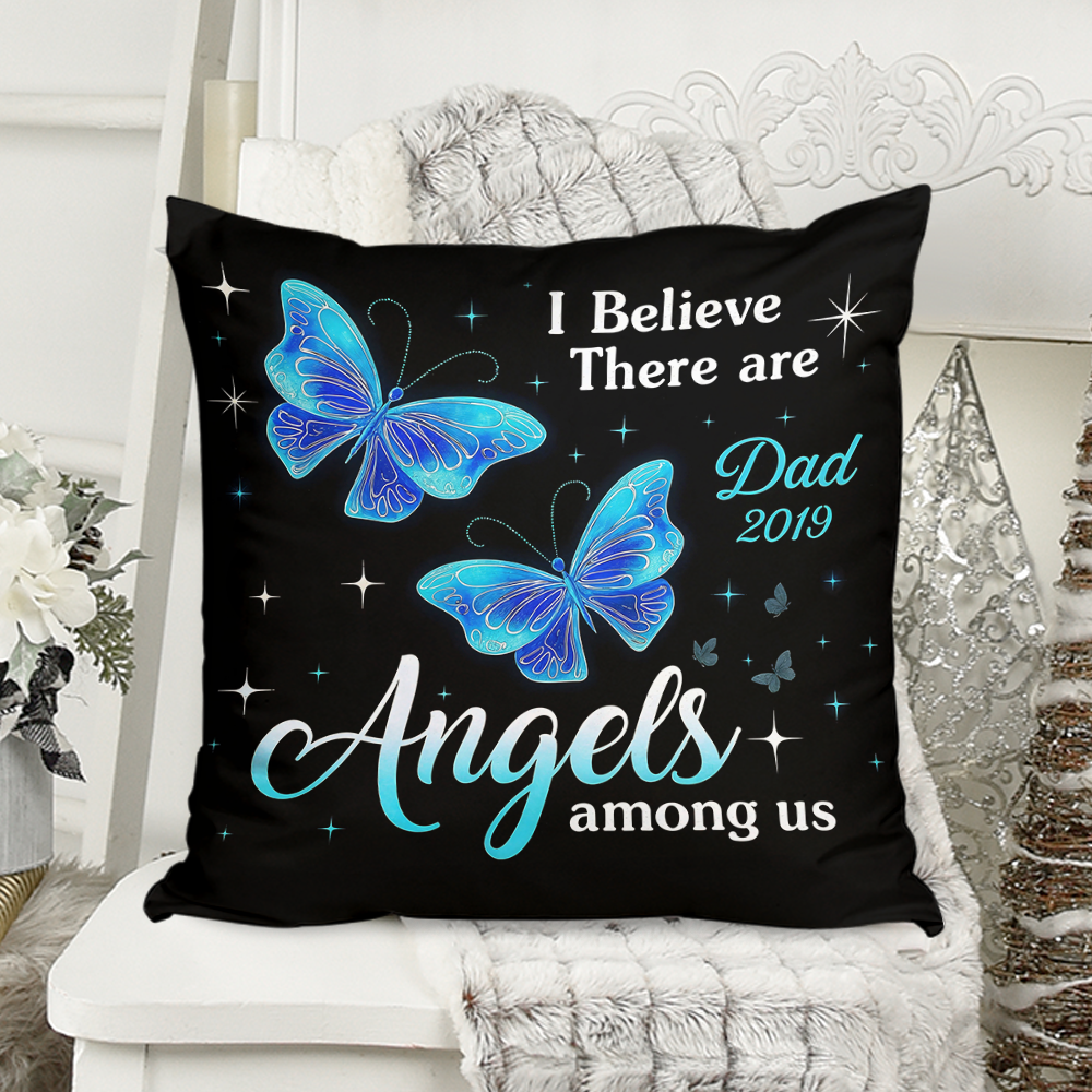 Custom Photo Pillow - Memorial Personalized Custom Pillow - Sympathy Gift For Family Members