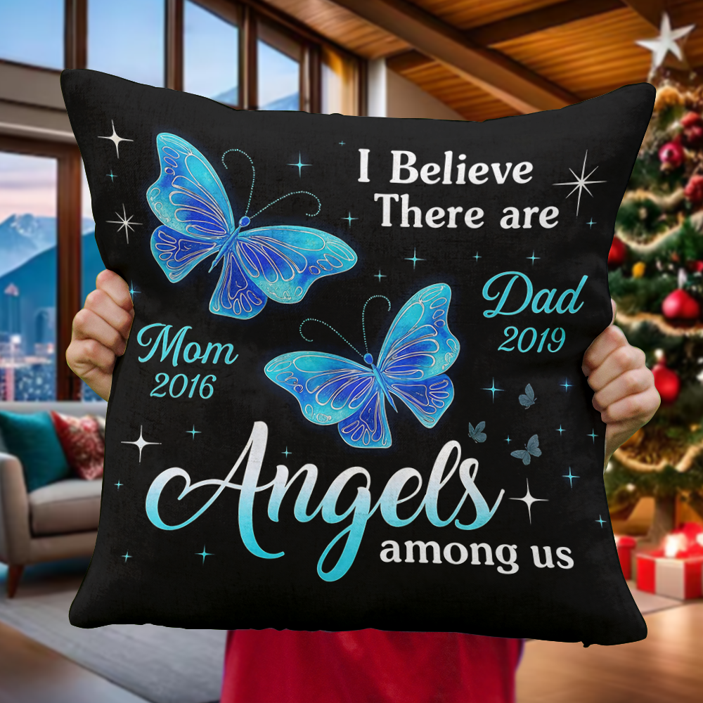 Custom Photo Pillow - Memorial Personalized Custom Pillow - Sympathy Gift For Family Members