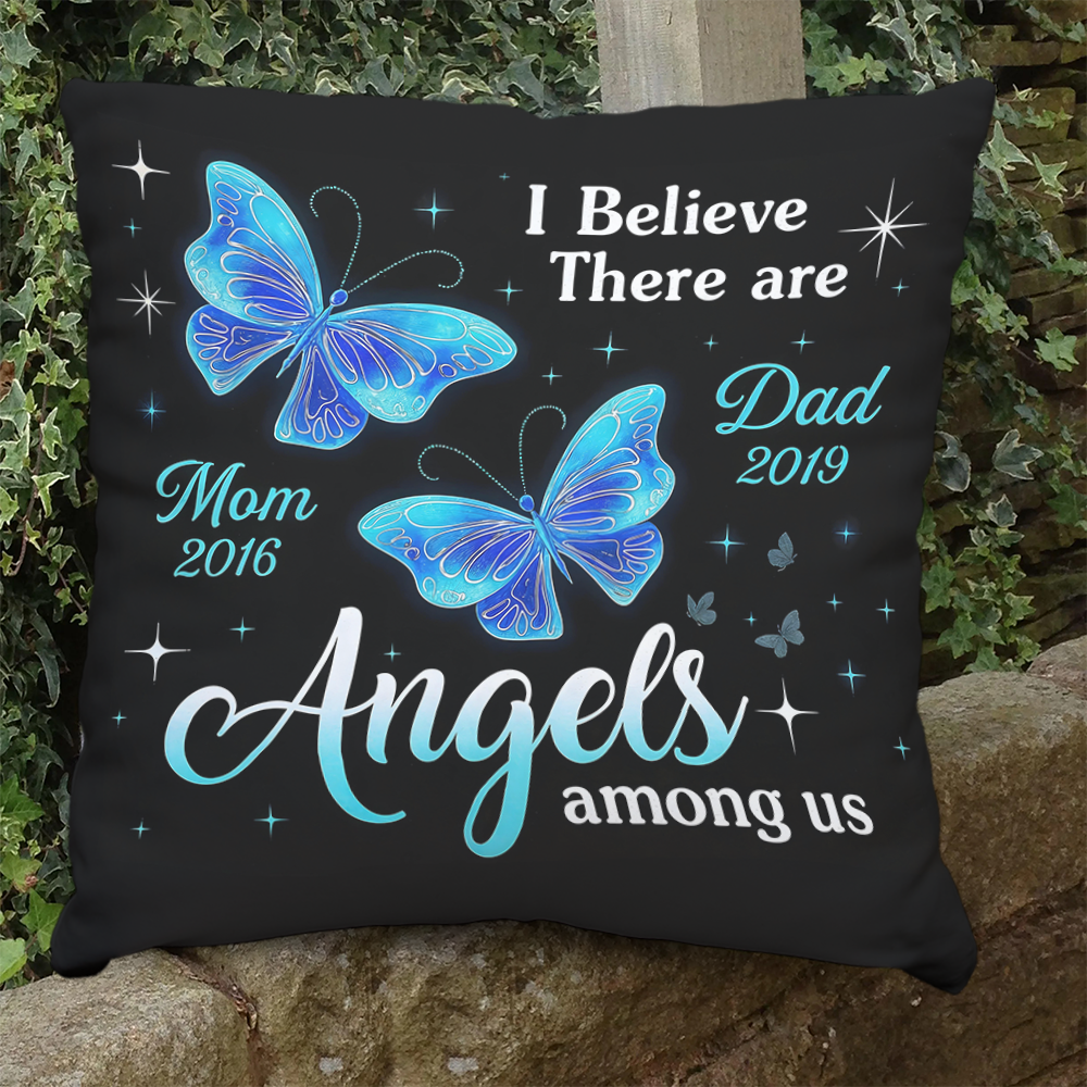 Custom Photo Pillow - Memorial Personalized Custom Pillow - Sympathy Gift For Family Members