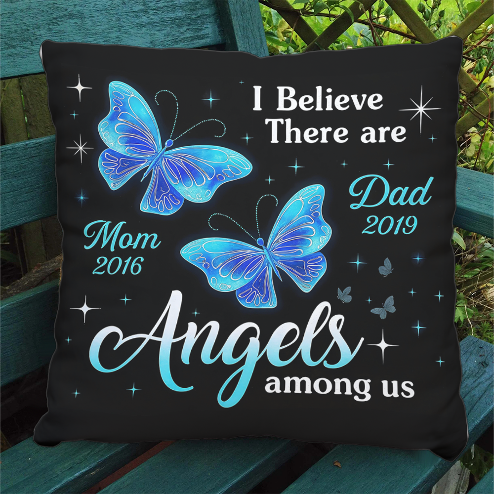 Custom Photo Pillow - Memorial Personalized Custom Pillow - Sympathy Gift For Family Members