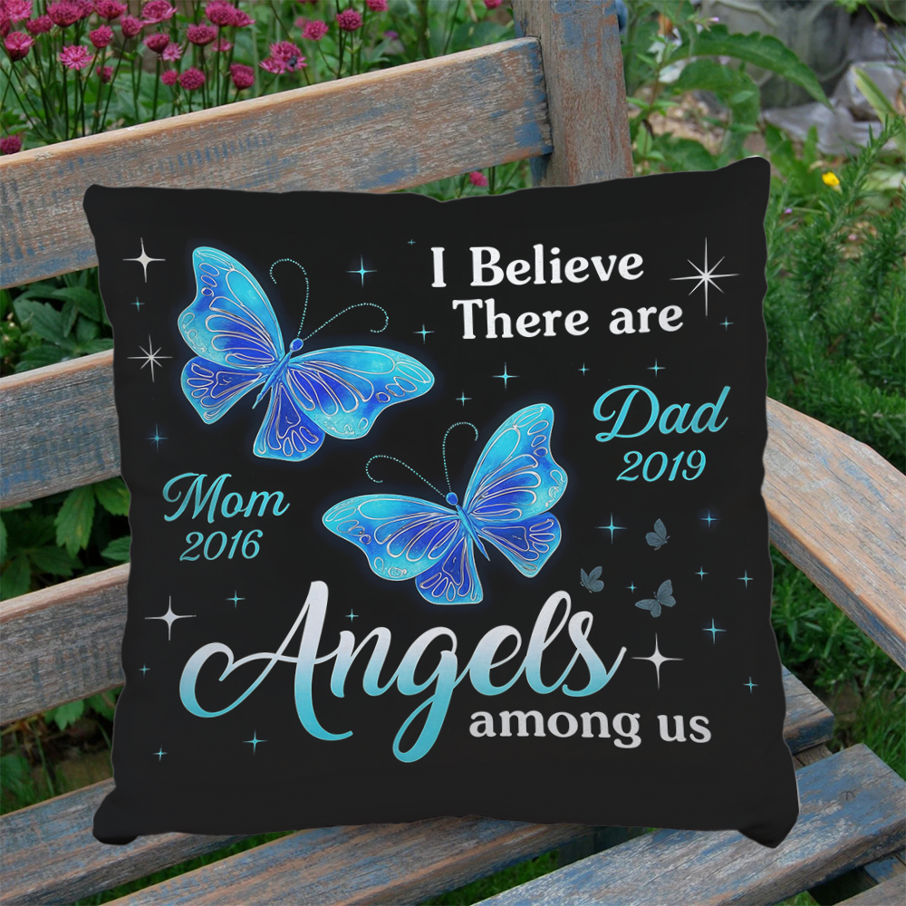 Custom Photo Pillow - Memorial Personalized Custom Pillow - Sympathy Gift For Family Members