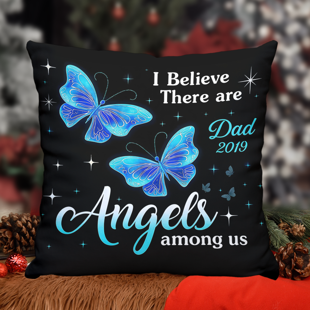 Custom Photo Pillow - Memorial Personalized Custom Pillow - Sympathy Gift For Family Members
