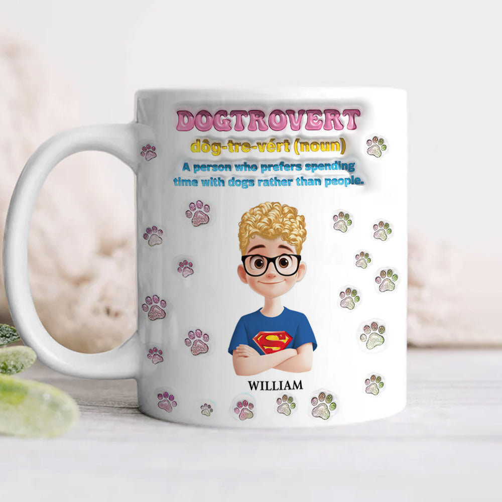 Custom Name Dog Lover Mug - Dog Lover Gift - Personalized Custom Mug