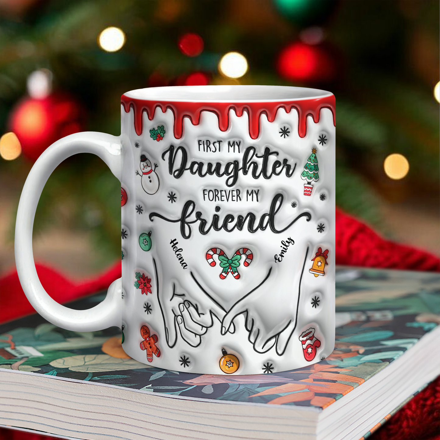 Daughter Mother Love - Family Gift - Personalized Custom Mug