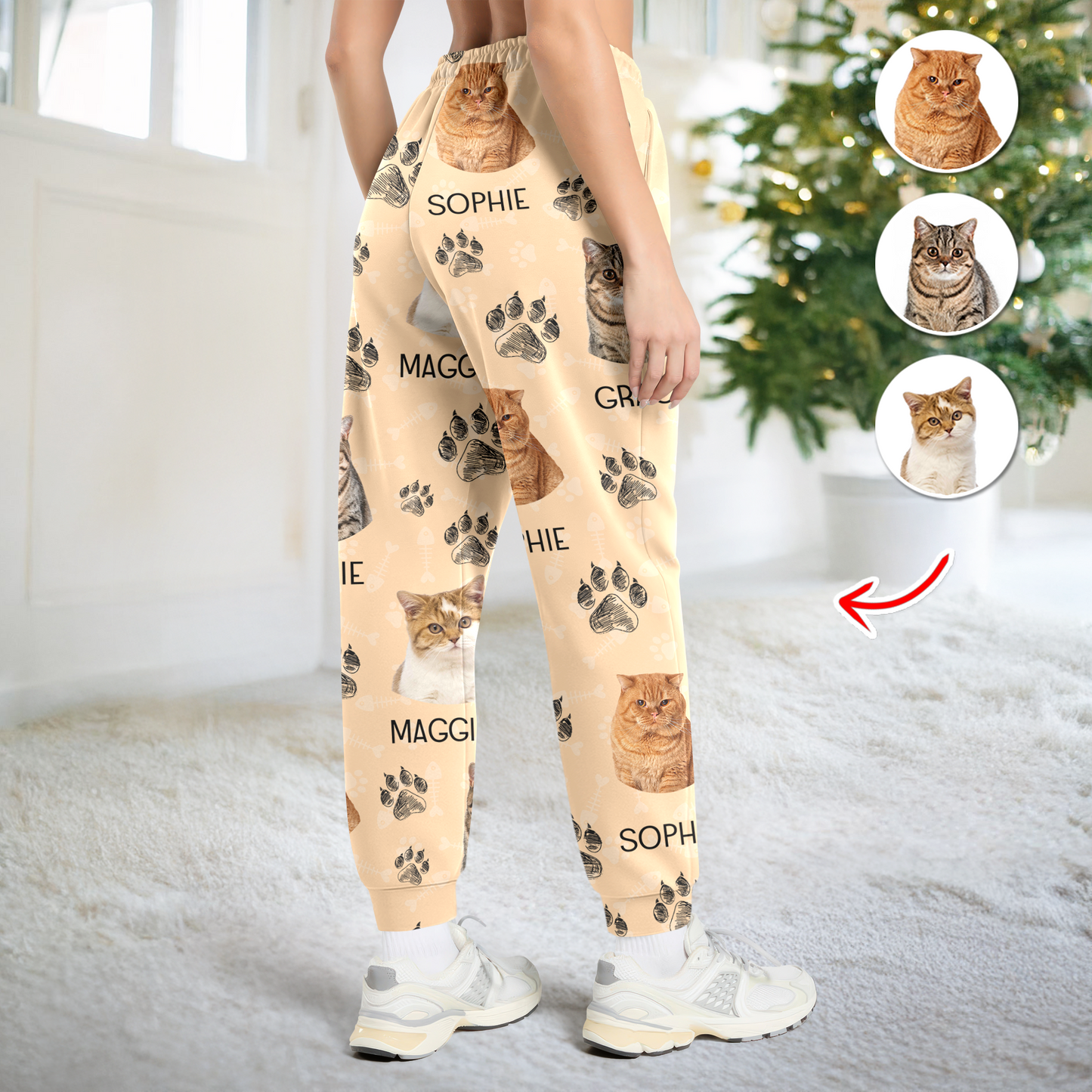 Pet Lover Clothing - Custom Pet Face Pajama Pants - Pet Lover Gift