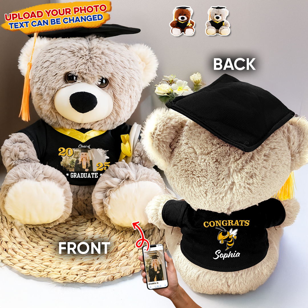 Class Of 2025 Graduate - Personalized Graduation Teddy Bear β Custom Gift For 2025 Graduates