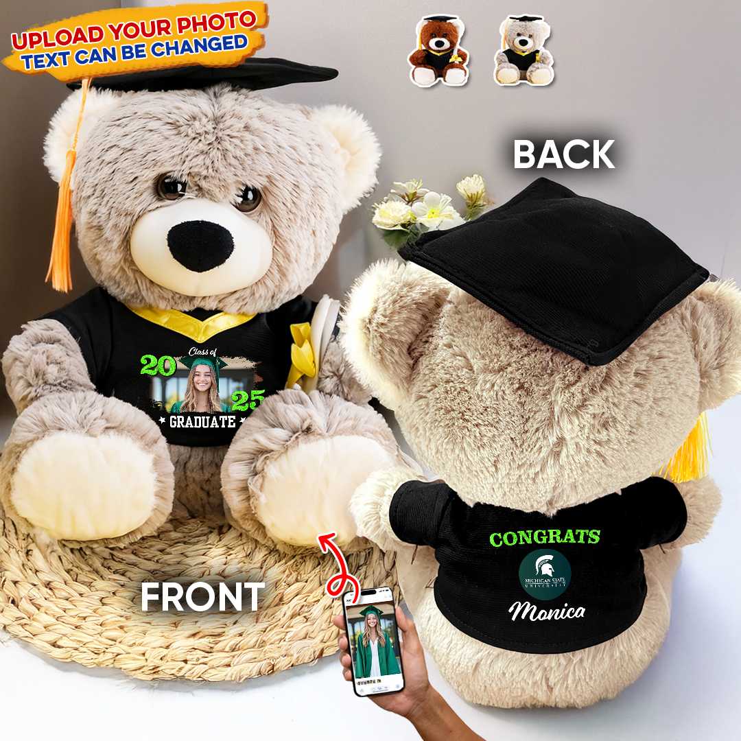 Class Of 2025 Graduate - Personalized Graduation Teddy Bear β Custom Gift For 2025 Graduates