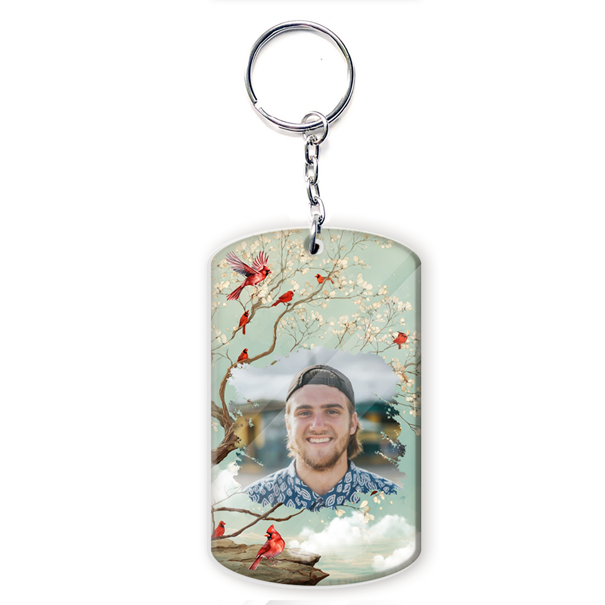 Custom Photo I'll Carry You Personalized Keychain - Memorial Gift For Family