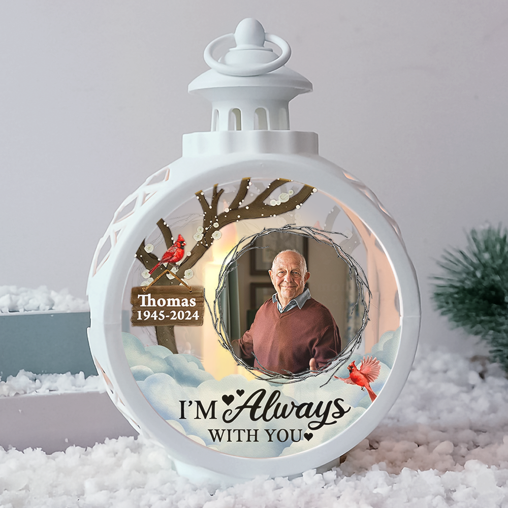 Memorial Your Light Will Always Shine In My Heart - Custom Candlelight Lantern Ornament