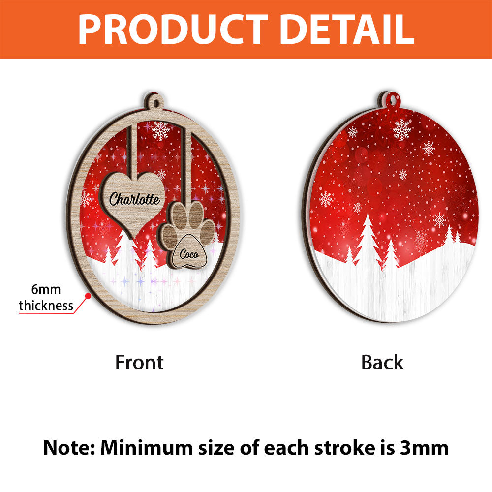 Family Ornament Ornament 2-layered  - Custom Shape Hologram Ornament