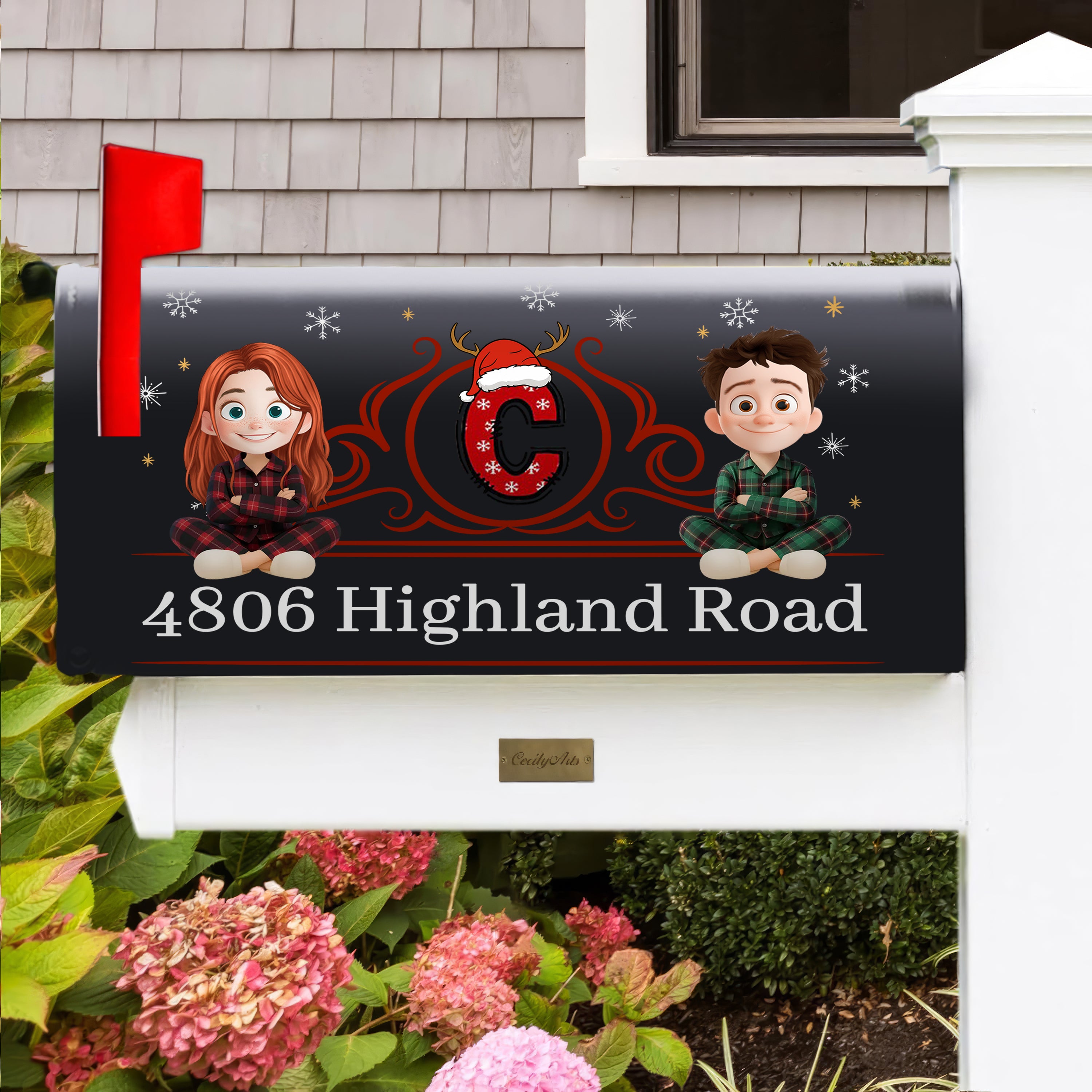 Custom Name and Appearance Couple - Personalized Custom Mailbox
