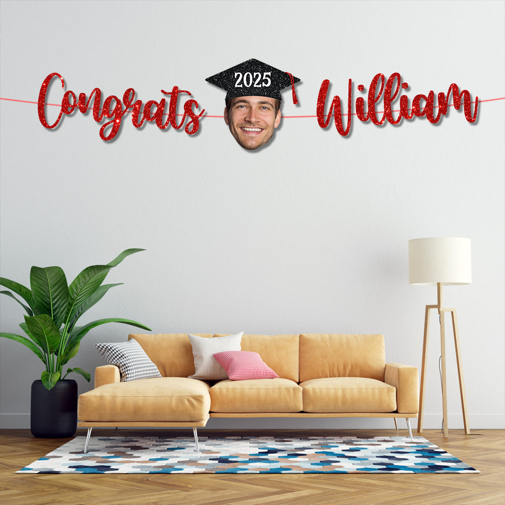 Graduation Party Decor – Custom Alphabet Name Bunting