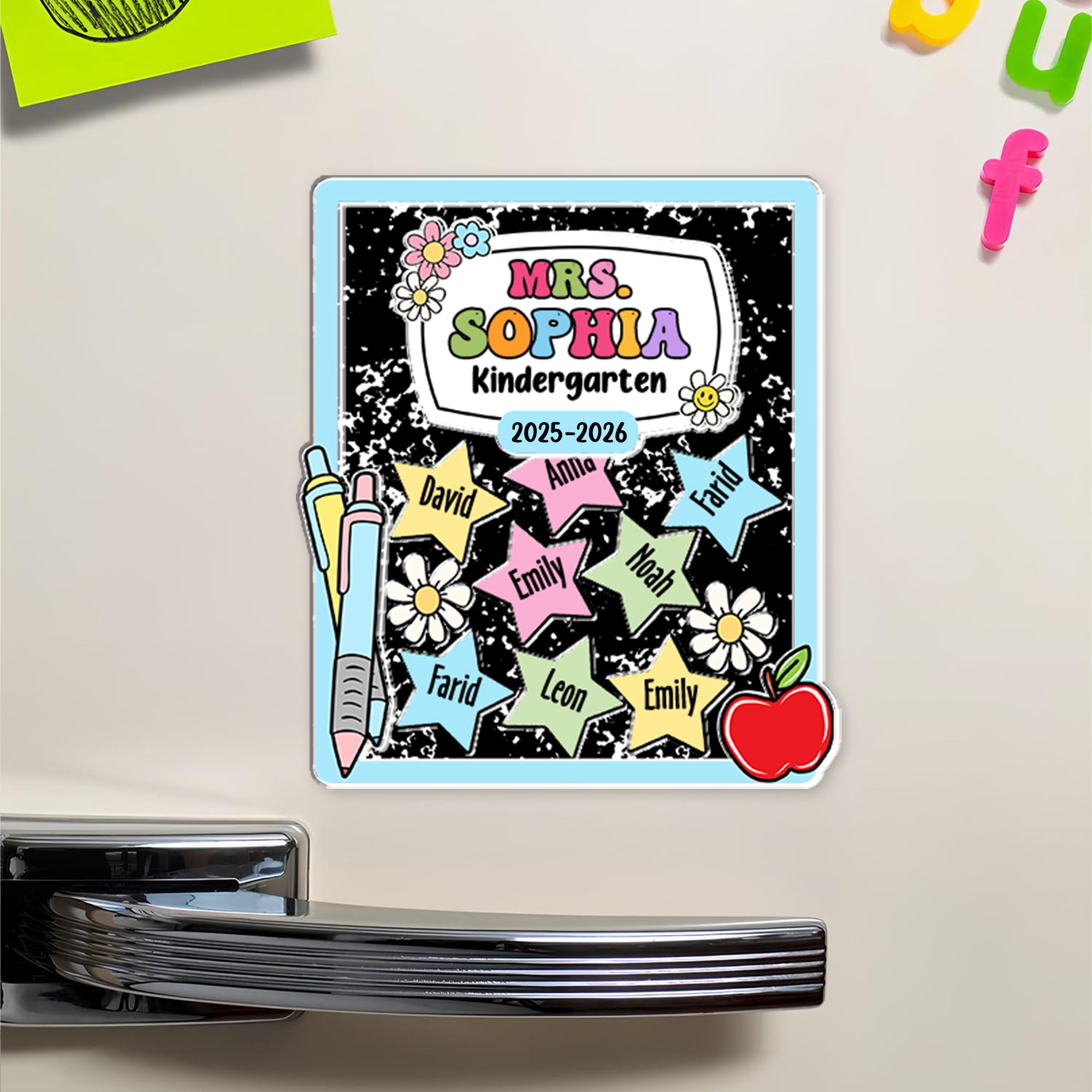 Personalized Shaker Magnet - Custom Name Gift for Teachers