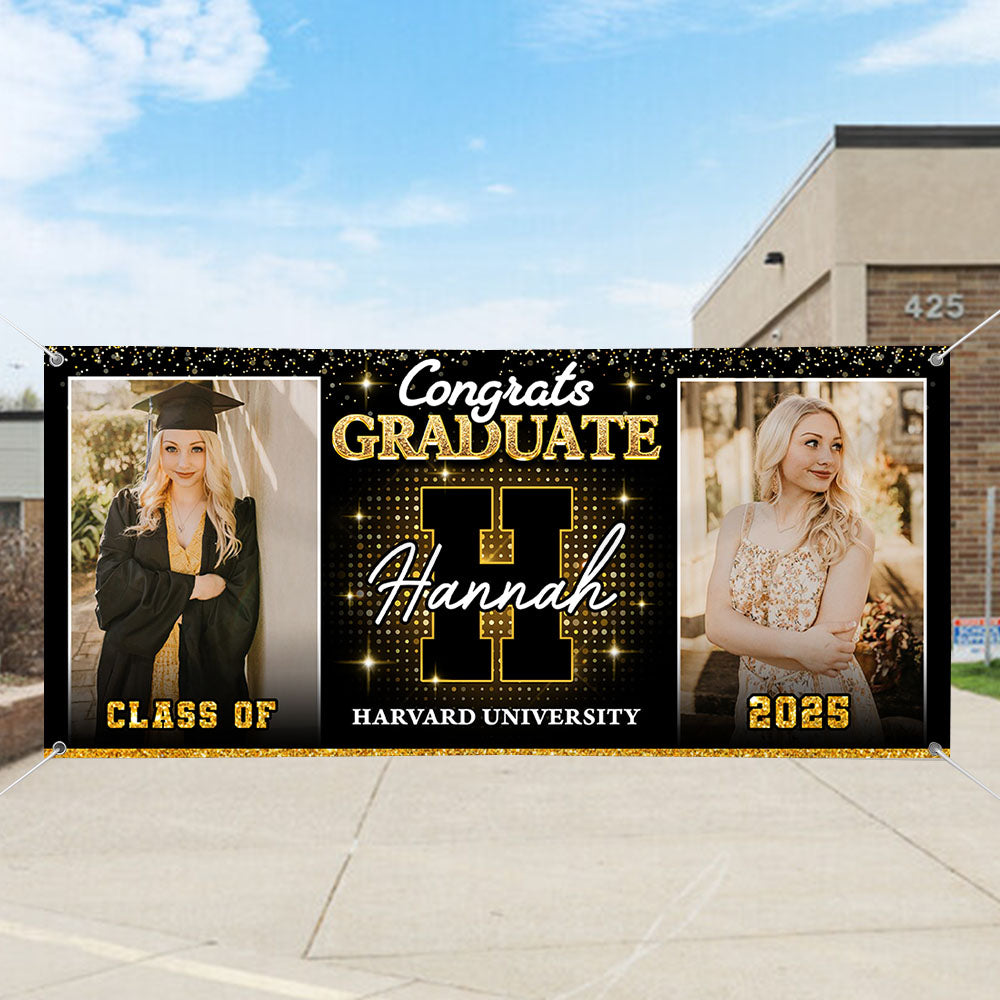 Custom Class of 2025 Graduation Banner – Perfect Party Decor & Keepsake