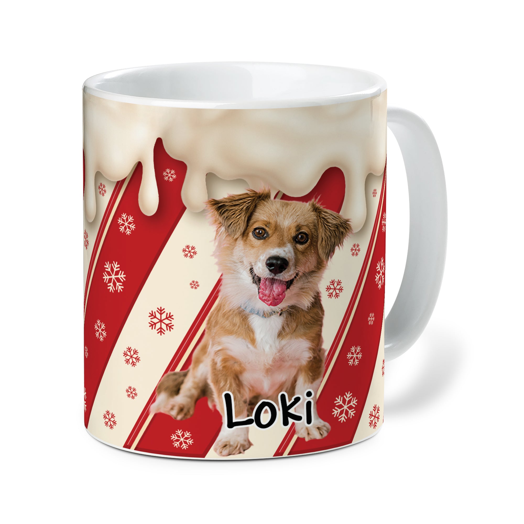 Custom Dog Photo and Name - Personalized Custom 12oz Enamel Mug - Gift for Dog Lover
