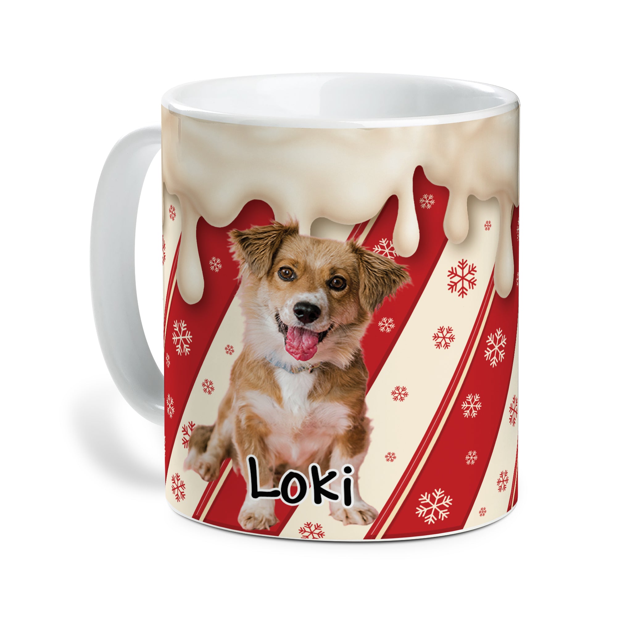 Custom Dog Photo and Name - Personalized Custom 12oz Enamel Mug - Gift for Dog Lover