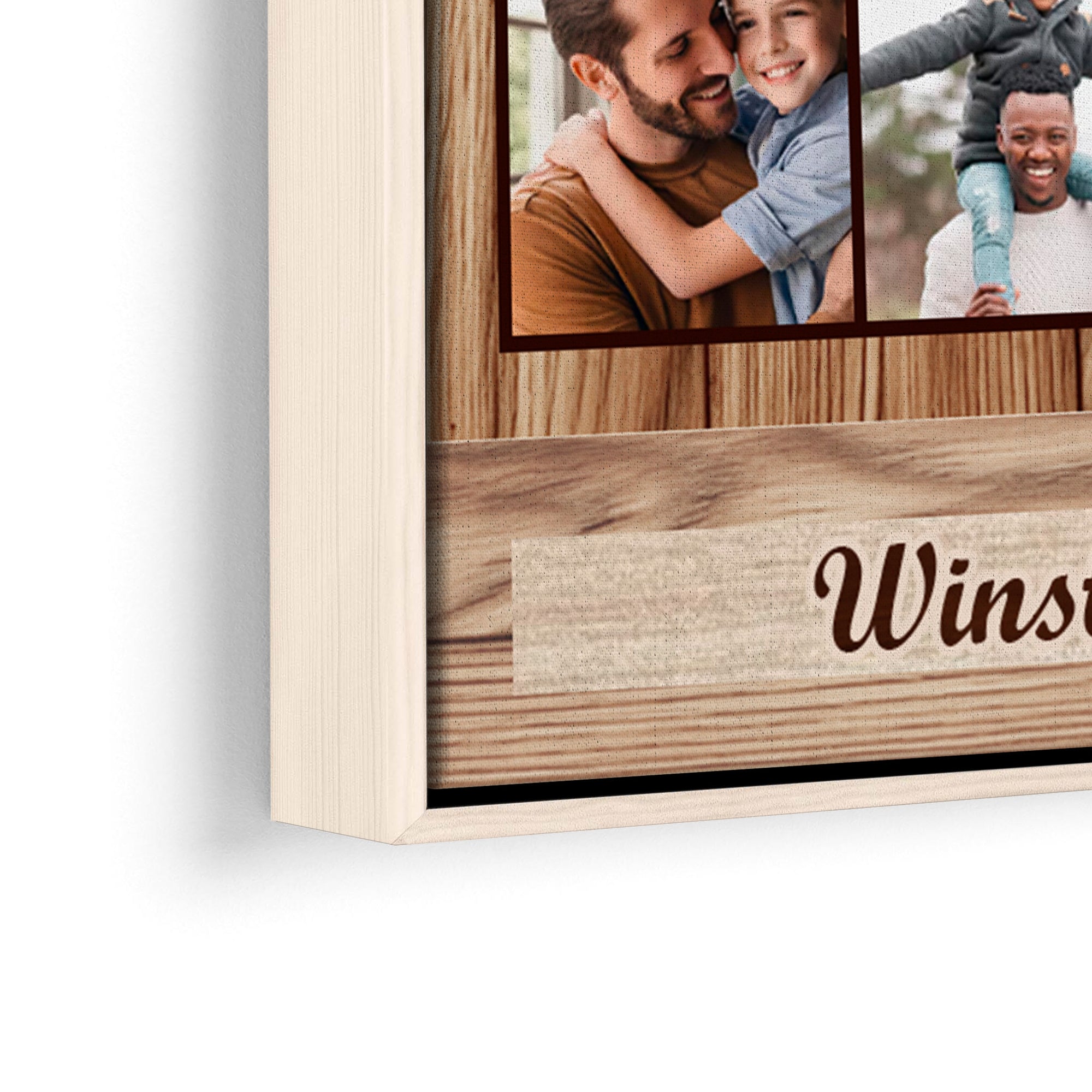 Dear Dad - Custom Name and Photo - Canvas Sign - Father Gift