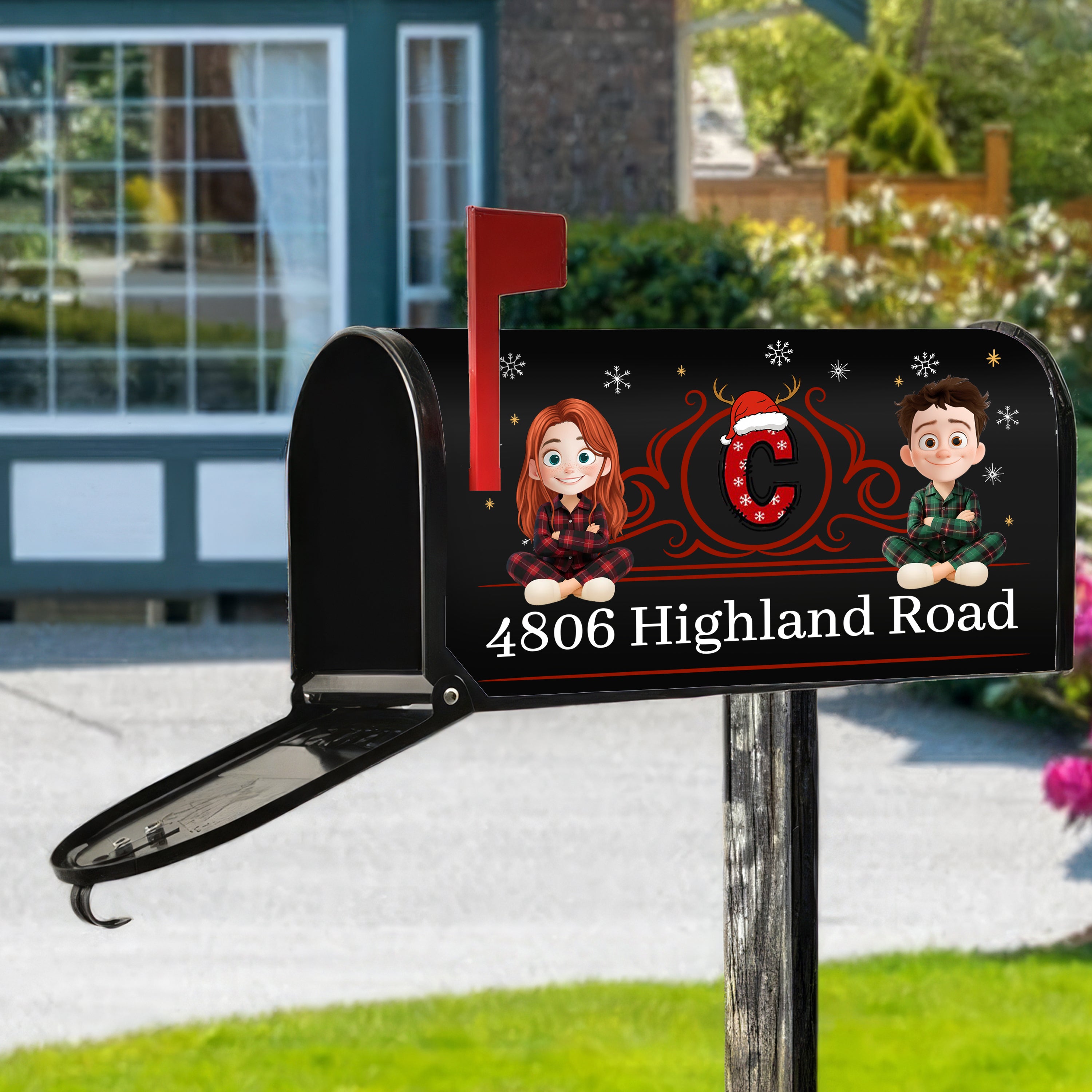 Custom Name and Appearance Couple - Personalized Custom Mailbox