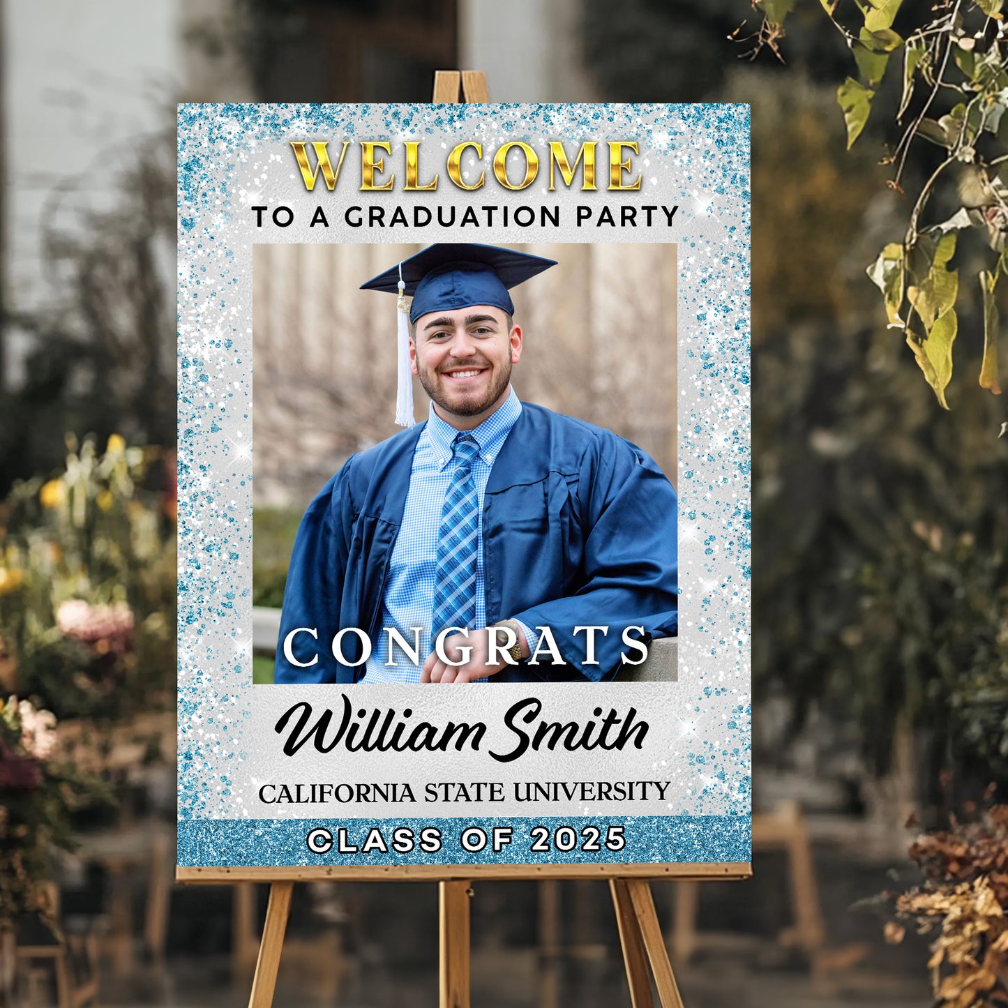 Graduation Welcome Sign - Custom Class Of 2025 Graduation Party Welcome Sign - Graduation Party Welcome Sign